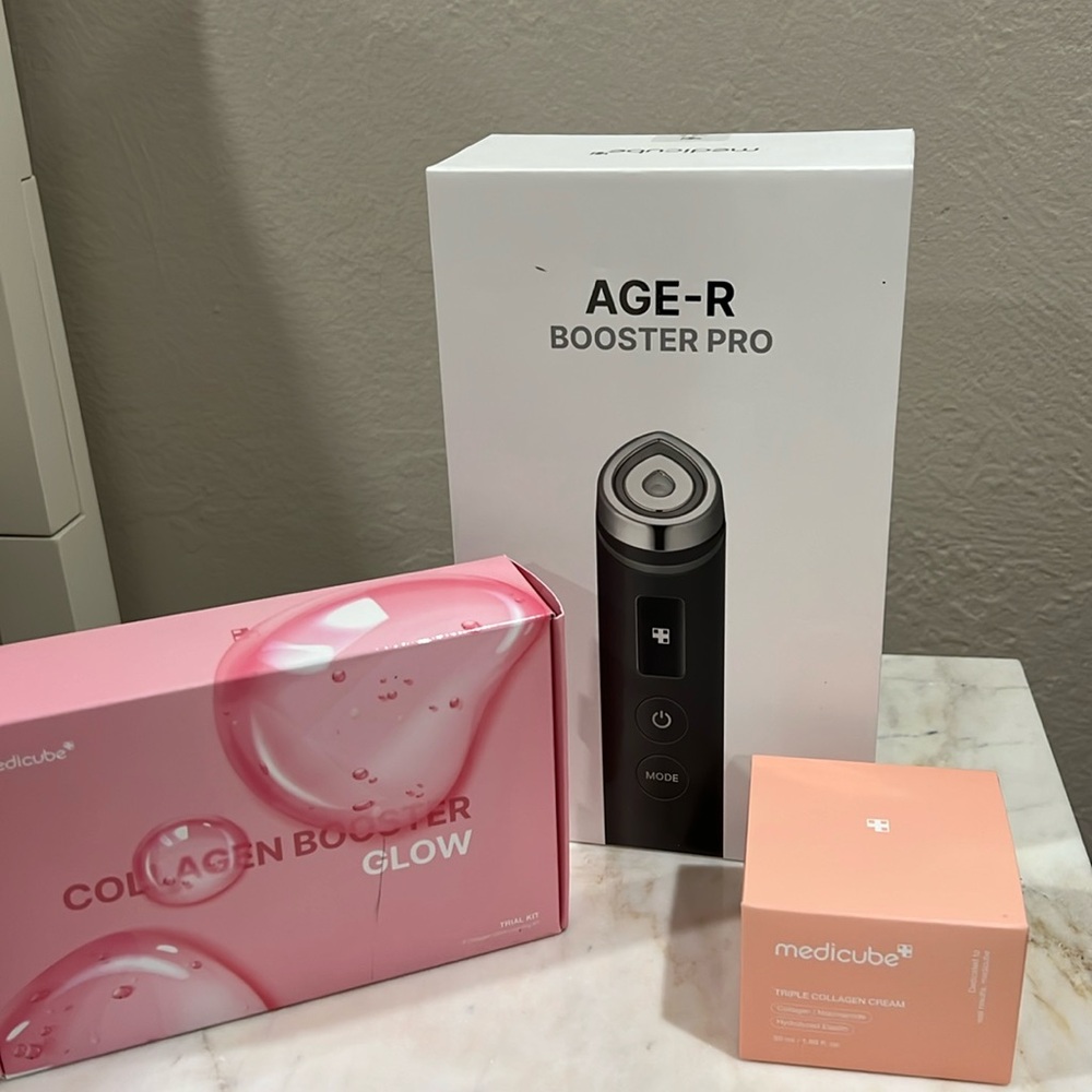 NEW Medicube Device Age R Booster H with glow kit and triple cream